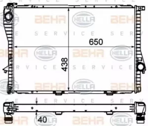 Image of Radiator Heat Exchanger 8MK376712-484 by BEHR