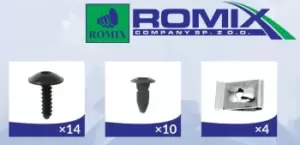 Image of ROMIX Inner Wing Panel 91000 AUDI,A3 Schragheck (8P1),A3 Schragheck (8L1),A4 Avant (8E5, B6),A6 Avant (4B5, C5),A6 Limousine (4F2, C6)