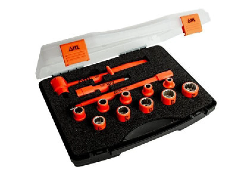 Image of ITL 13 Piece Insulated 3/8" Drive Bi Hexagon Socket Set 03110 Drive: 3/8"
