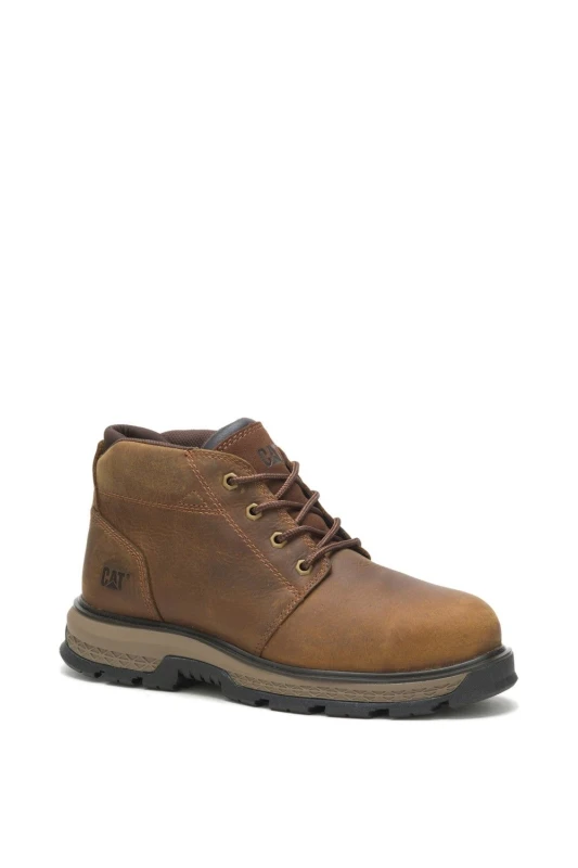 Image of CAT Workwear Mens Exposition 4.5' Leather Safety Boots UK Size 6 (EU 40) Pyramid CAT906-PYRAMI-6