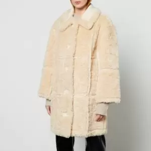 Image of Stand Studio Samira Faux Suede and Sherpa Coat - FR 36/UK 8