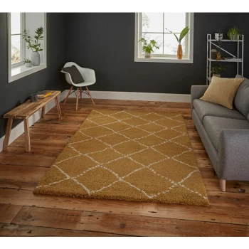 Image of Royal Nomadic 5413 Yellow 120cm x 170cm Rectangle - Yellow