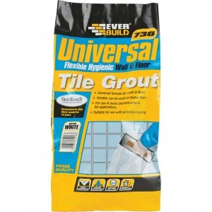 Image of Everbuild Universal Flexible Tile Grout Grey 5KG