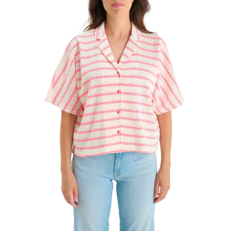 Image of Le Temps des cerises Woman's shirt Le Temps des cerises Cleo Rose Female L
