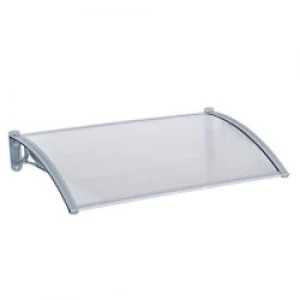 image of OutSunny Door Awning Transparent Water proof Outdoors 1445mm x 75mm x 805 mm