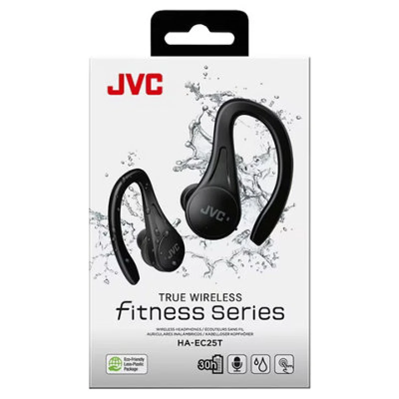 Image of JVC Sports True Wirelss with Hook Black