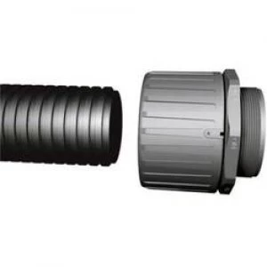 image of HellermannTyton 166 11100 HG SW10 HelaGuard PA6 Conduit Standard Polyamide 6 Black