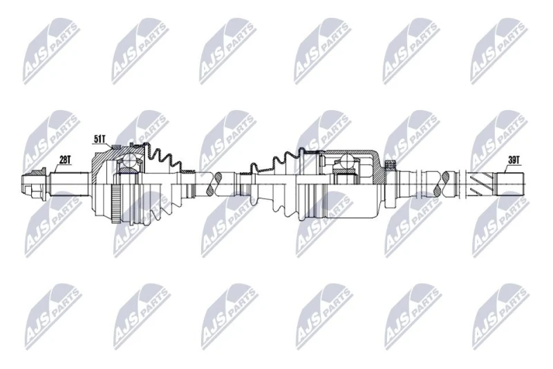 Image of NTY Drive shaft NTY NPW-RE-237