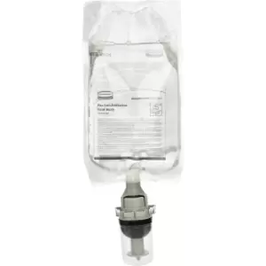 image of Rubbermaid Antibacterial liquid soap, pack of 3 x 1300ml pouches, refill pouch with pump