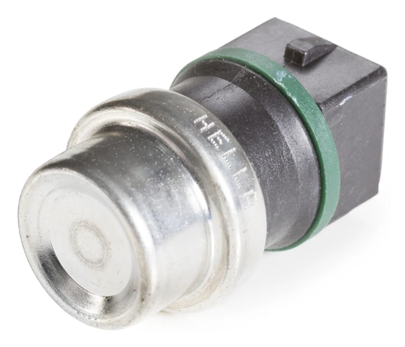Image of HELLA 6PT 009 107-461 Coolant Temperature Sensor black, green, with gasket/seal, Black Coolant Temperature Sensor (830)