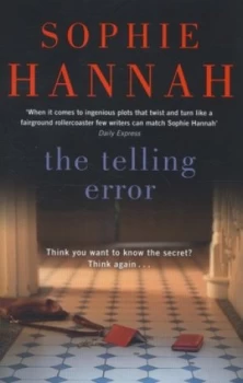 Image of The Telling Error by Sophie Hannah Hardback