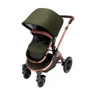 image of Ickle Bubba Stomp V4 2 in 1 Pushchair - Woodland on Bronze with Tan Handles