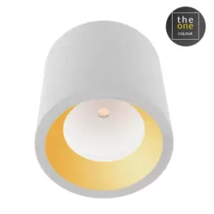 Image of Cosmos LED Small Outdoor Surface Mounted Spotlight White IP65