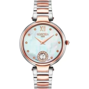 Image of Roamer 600843 49 19 50 Two Tone Aphrodite Mother Of Pearl Dial Wristwa