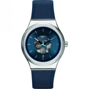 Image of Mens Swatch Blurang Automatic Watch