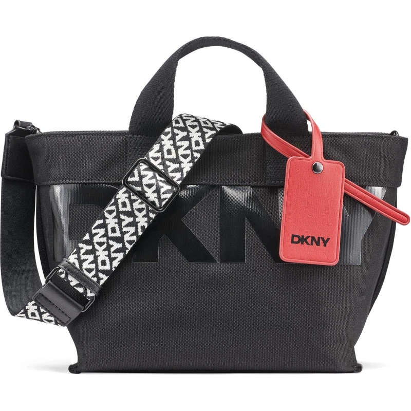 Image of DKNY Brady SM Ld61 Black/Brt Red female One Size