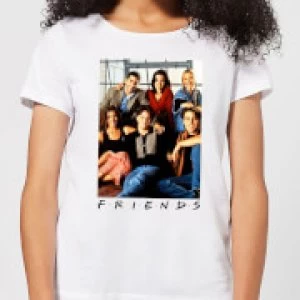 Image of Friends Group Photo Womens T-Shirt - White - 3XL