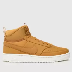 Image of Nike Tan Court Vision Mid Winter Trainers