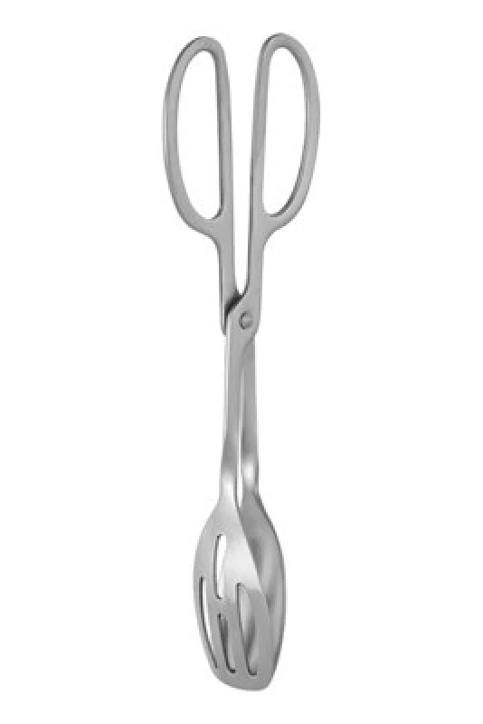 Image of Premier Housewares Hera Brushed Finish Tongs Silver