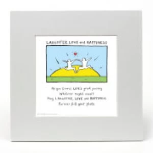 Image of Laughter, Love and Happiness by Edward Monkton