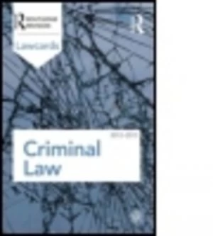 Image of Criminal Law 2012-2013 by Routledge Paperback