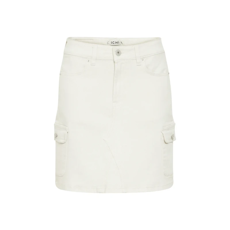 Image of Ichi Mini skirt woman Ichi Ziggy SK4 Blanc Female 36
