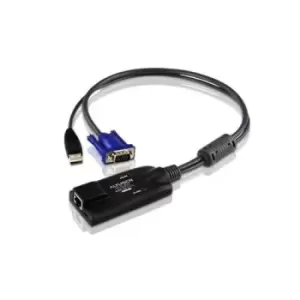 Image of ATEN KA7570. Product colour: Black. Weight: 150 g. Depth: 90 mm Height: 21.8mm Width: 43 mm