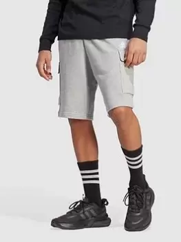 Image of adidas Sportswear Sportswear Essentials French Terry Cargo Shorts - Grey, Size S, Men