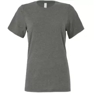 image of Bella + Canvas Womens/Ladies CVC Relaxed Fit T-Shirt (XL) (Deep Heather)