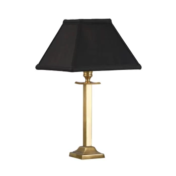 image of Wellesley 1 Light Table Lamp Solid Brass - Base Only, B22