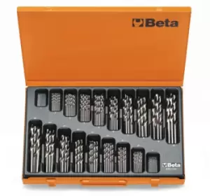 image of Beta Tools 412/C150 160pc HSS Entirely Ground Glossy Finish Twist Drill Set