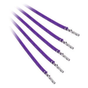 Image of BitFenix Alchemy 2.0 PSU Cable 5x 40cm - Purple