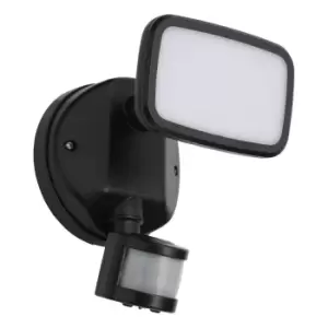 image of Zinc LYNN LED PIR Security Spotlight 10W Cool White Black