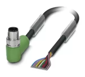 Image of Phoenix Contact 1430598 Sensor Cord, 12P, M12 Plug-Free End, 5M