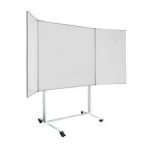 Magiboards Mobile Wingboard Magnetic Coated Steel Whiteboard Aluminium