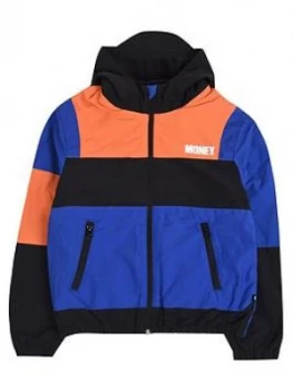 Image of Money Boys Colour Block Fleece Lined Windbreaker - Multi, Size Age: 8-9 Years
