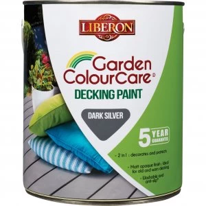 Image of Liberon Decking Paint Dark Silver 2.5l