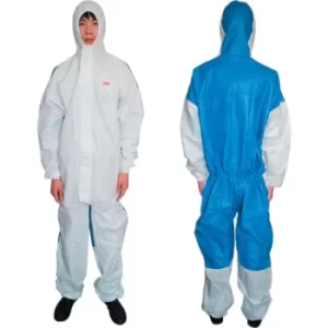 image of 4535 Protective Type 5/6 White/Blue Coveralls (3XL)