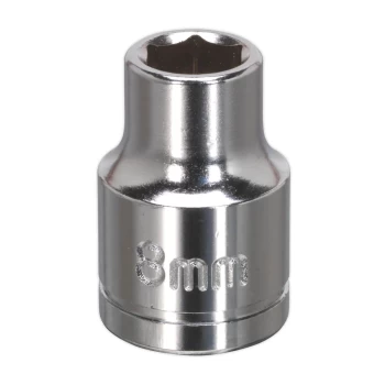 image of Sealey S0576 WallDrive Socket 8mm 3/8"Sq Drive