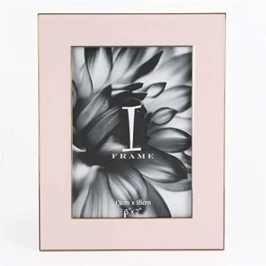 Image of 5" x 7" - iFrame Die Cast Pastel Pink Photo Frame