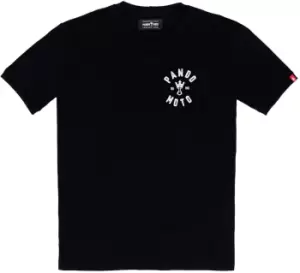 Image of Pando Moto Mike Red Skull T-Shirt, black-white-red, Size 2XL, black-white-red, Size 2XL