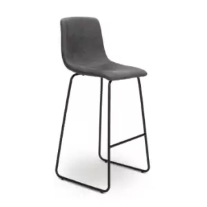 image of Shankar Juno Dark Grey Bar Stool