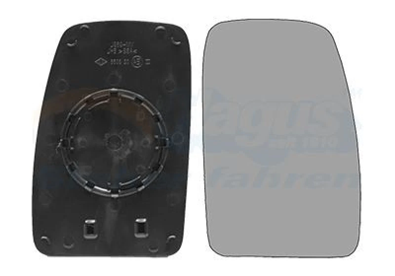 Image of VAN WEZEL Wing mirror glass VAN WEZEL 4387832