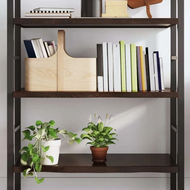 Image of VIDAXL Vidaxl - Wall Shelf Dark Brown 100x60x(2-4) cm Treated Solid Wood Oak 8720845815318