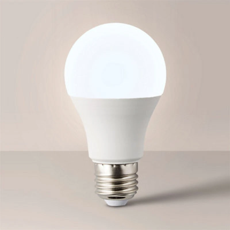 Image of ValueLights 3 Pack E27 White Thermal Plastic GLS LED 6W Warm White 3000K 500lm Light Bulb White
