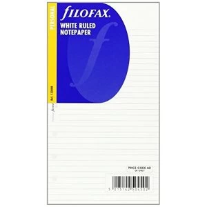 Image of Filofax Personal White Ruled Notepaper R 2013