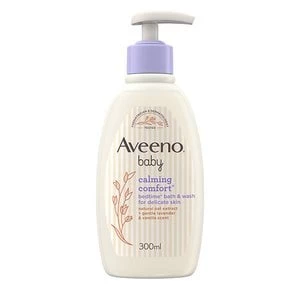 image of Aveeno Baby Calming Comfort Bedtime Bath & Wash 300ml