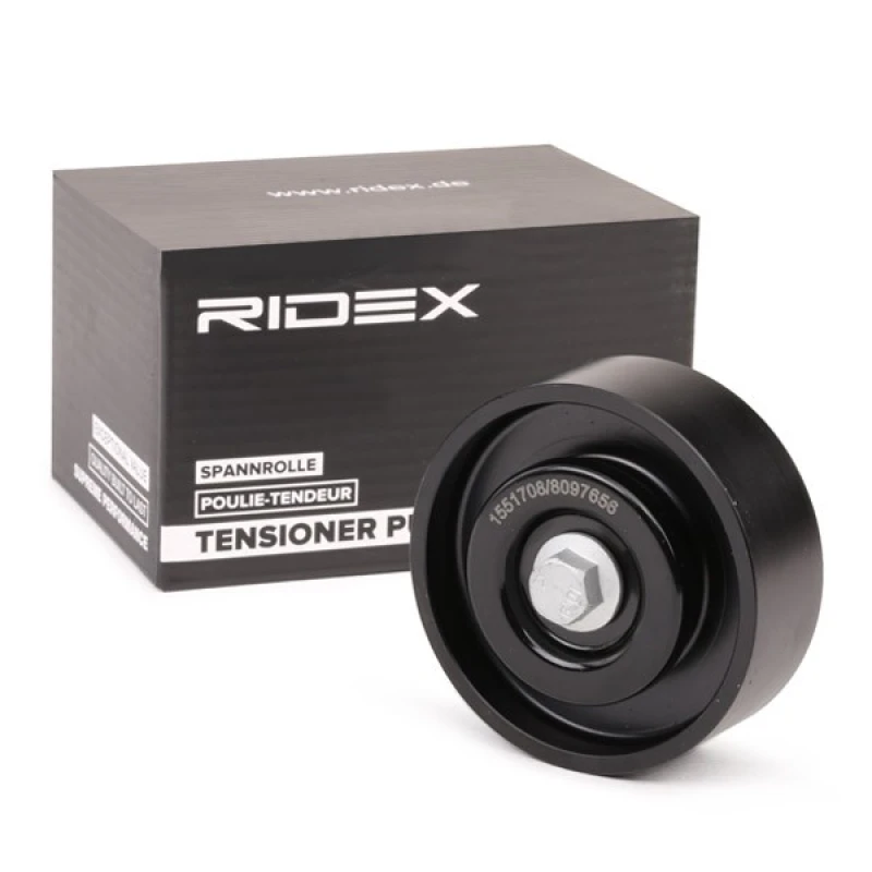 Image of RIDEX 312D0008 Idler Pulley Deflection/Guide Pulley,v-ribbed belt (312)