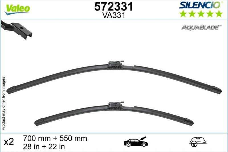 Image of Wiper blade VALEO 572331