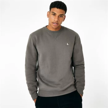 Image of Jack Wills Belvue Pheasant Logo Crew Sweatshirt - Slate